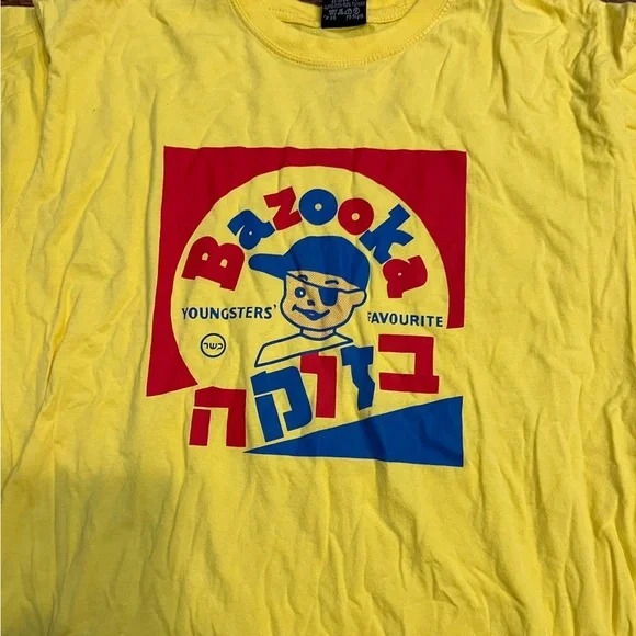 Bazooka Joe Yellow Graphic T-Shirt - Picture 2 of 6
